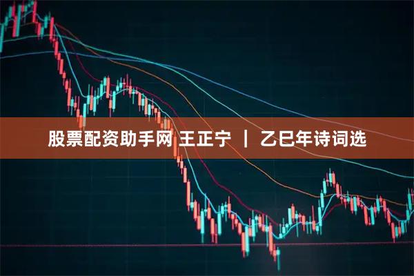 股票配资助手网 王正宁 ｜ 乙巳年诗词选
